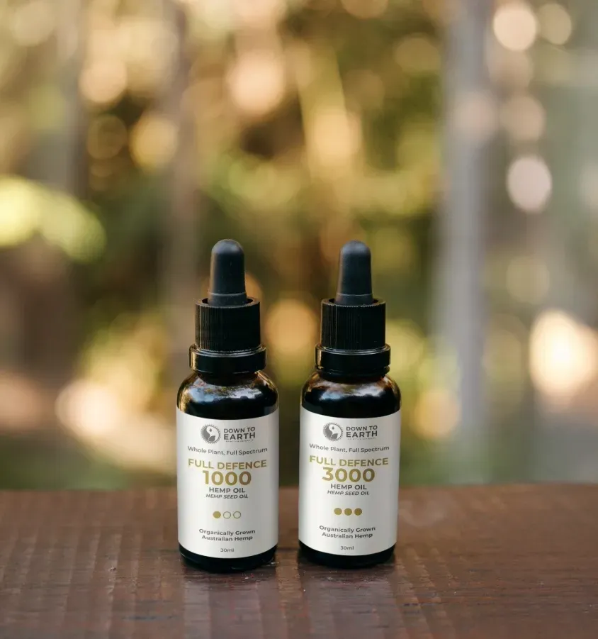 Hemp Oils on Balcony